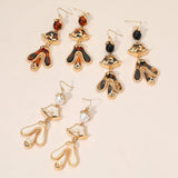 Abstract Sculpted Dop Earrings