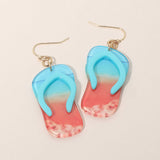 Flip Flop Charm Drop Dangle Earrings