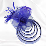 Feather Mesh Flower Fascinator Headband