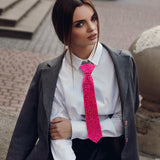 Bling Studded Statement Tie Necklace