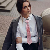 Bling Studded Statement Tie Necklace