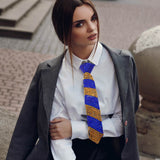 Bling Studded Statement Tie Necklace