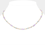 Faceted Beaded Necklace