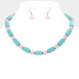 Bead Accented Turquoise Necklace