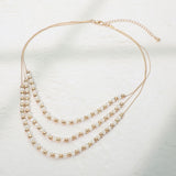 Layered Faceted Beaded Necklace