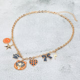 Gameday Animal Mascot Bow Star Heart Smile Face Bolt Charm Station Necklace