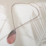 Resin Teradrop Pendant Cord Necklace