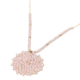 Round Beaded Pendant Statement Necklace