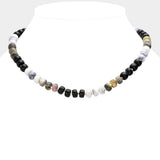 Natural Stone Beaded Necklace