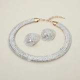 Bling Studded Statement Necklace