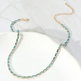 Rectangle Stone Necklace