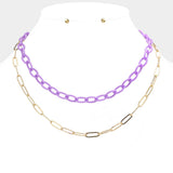 Double Layered Chain Necklace