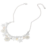 Snowflake Charm Embellished Necklace