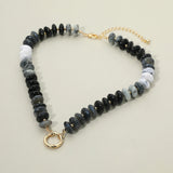 Chunky Resin Disc Beaded Necklace