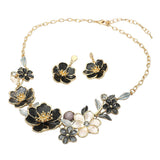 Floral Link Statement Necklace