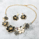 Floral Link Statement Necklace