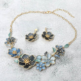 Floral Link Statement Necklace