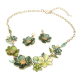 Floral Link Statement Necklace