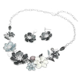 Floral Link Statement Necklace