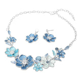 Floral Link Statement Necklace