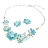 Floral Link Statement Necklace