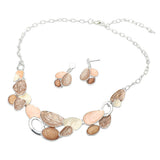 Organic Shape Link Statement Necklace