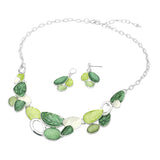 Organic Shape Link Statement Necklace