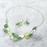 Organic Shape Link Statement Necklace