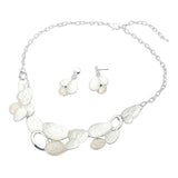 Organic Shape Link Statement Necklace