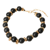 Bold Wooden Beaded Statement Necklace