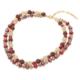 Double Layered Beaded Necklace