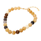 Marbled Round Beaded Necklace