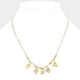 Druzy Station Necklace