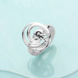 Antique Metal Dolphin Stretch Ring