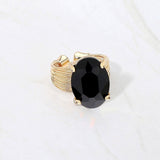Oval Cut Stone Adjustable Ring