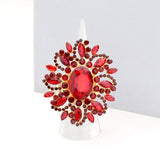 Oval Crystal Cluster Stretch Ring