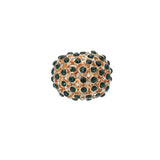 Rhinestone Paved Dome Stretch Statement Ring