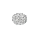 Rhinestone Paved Dome Stretch Statement Ring