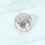 Rhinestone Paved Dome Stretch Statement Ring