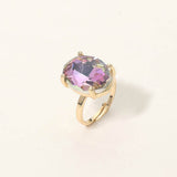 Women's Bold Oval Stone Cluster Accent Adjustable Ring