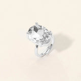 Women's Bold Oval Stone Cluster Accent Adjustable Ring