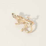 SECRET BOX_14K Gold Dipped Lizard Two Finger Ring
