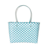 Jelly Tube Top Handle Basket Weave Tote Bag / Shoulder Bag