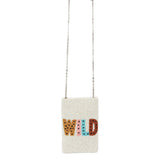 Wild Message Seed Beaded Crossbody Bag