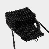 Pearl Beaded Mini Top Handle Handbag / Crossbody Bag