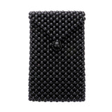 Pearl Beaded Phone Holder Crossbody Bag