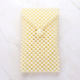 Pearl Beaded Phone Holder Crossbody Bag