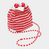 Pearl Beaded Handbag / Crossbody Bag