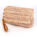Aztec Patterned Wristlet Pouch Bag