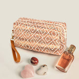 Aztec Patterned Wristlet Pouch Bag